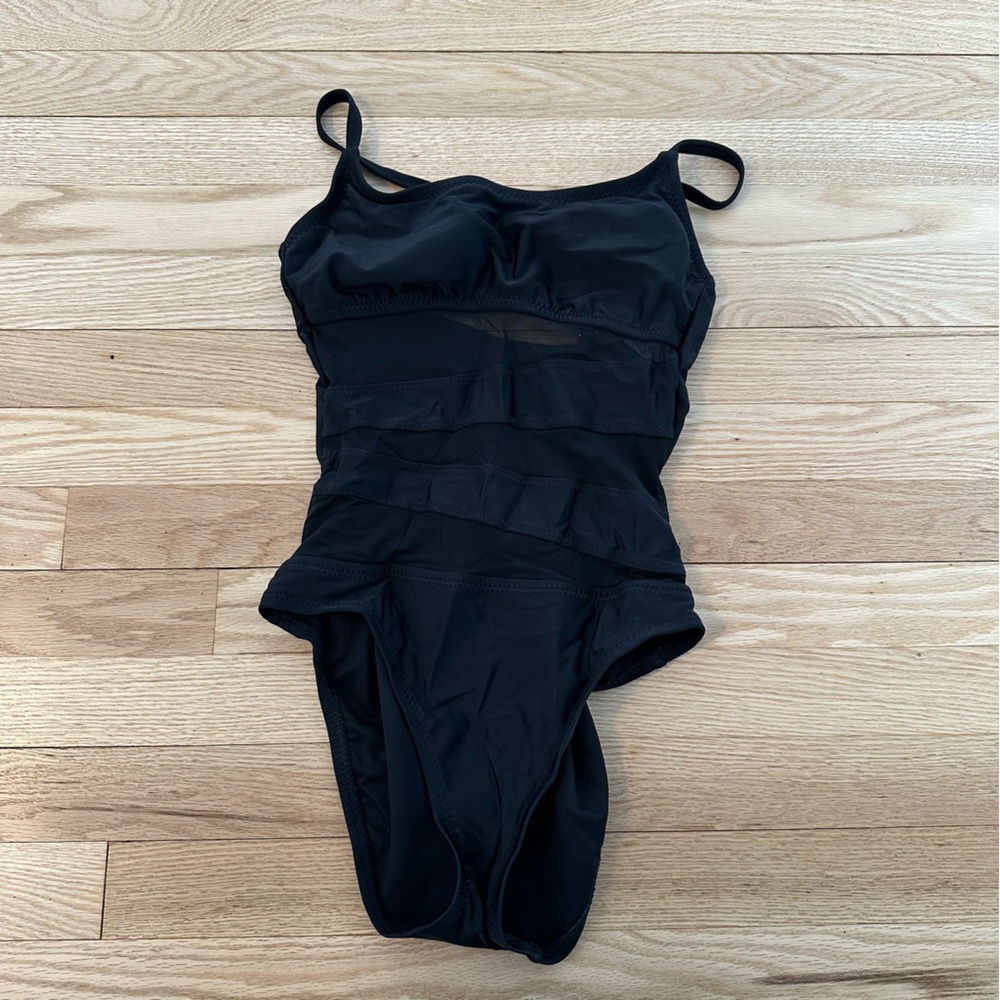Black One-Piece Swimsuit